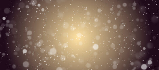 Space bubbles, image background with different sized white bokeh spheres on radial gradient from...