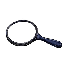 hand mirror digital drawing with watercolor style illustration