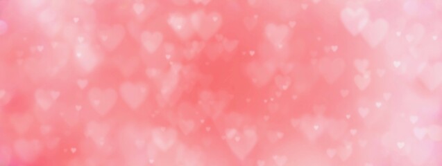 Abstract pastel background with hearts - concept Mother's Day, Valentine's Day, Birthday - spring colors	 - 563248579