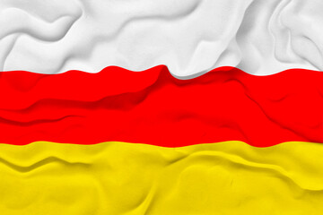 Naklejka premium National flag of South Ossetia. Background with flag of South Ossetia