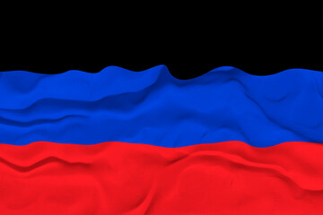 National flag of Donetsk People's Republic. Background  with flag of Donetsk People's Republic.