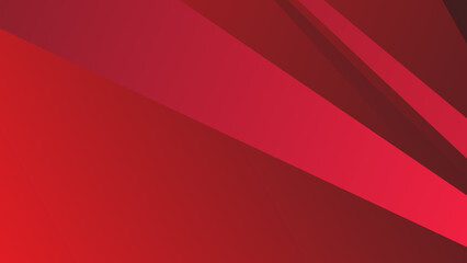 Obraz premium Top view of red and gradient template with stripes lines for background.