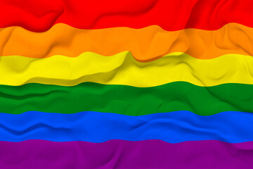 National Flag of Gay Pride. Background  with flag of Gay Pride