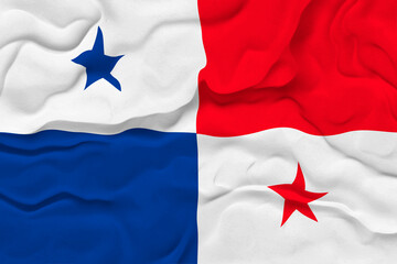 National flag of Panama. Background  with flag of Panama.