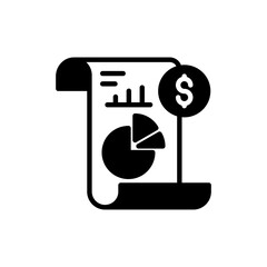 Financial Performance icon in vector. Logotype