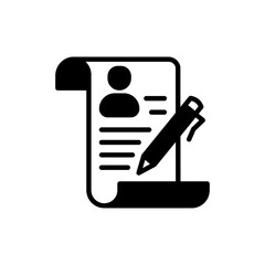 Job Application icon in vector. Logotype