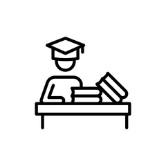 Fototapeta premium Education icon in vector. Logotype