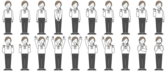 Fototapeta premium human_woman_whole body_R