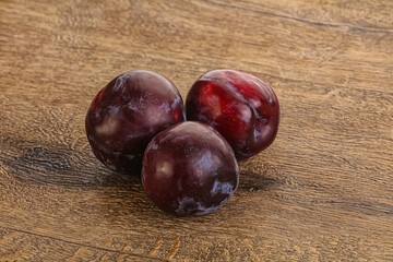Ripe and sweet purple plum