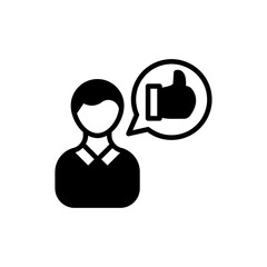 Positivity icon in vector. Logotype