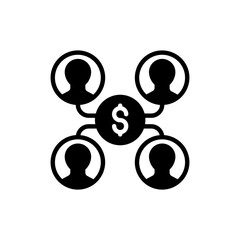 Crowd Funding icon in vector. Logotype