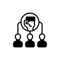 Empowerment icon in vector. Logotype