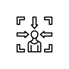 Concentration icon in vector. Logotype