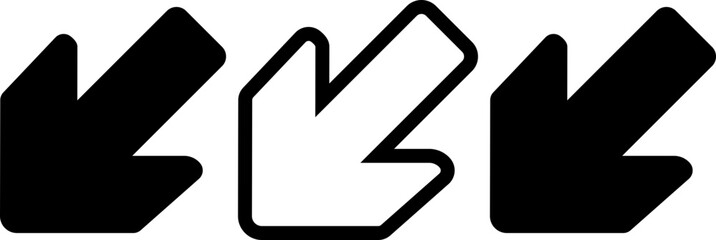 Modern Futuristic Symbol Shape