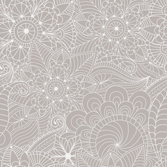 Vector bicolor seamless vintage pattern