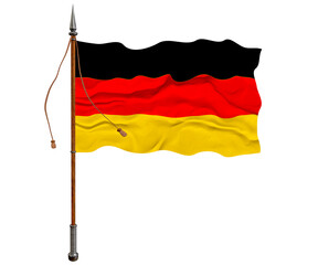 National flag of Germany. Background  with flag  of Germany.