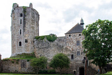 Fototapeta na wymiar Bricquebec. Vestiges du château. Manche. Normandie 