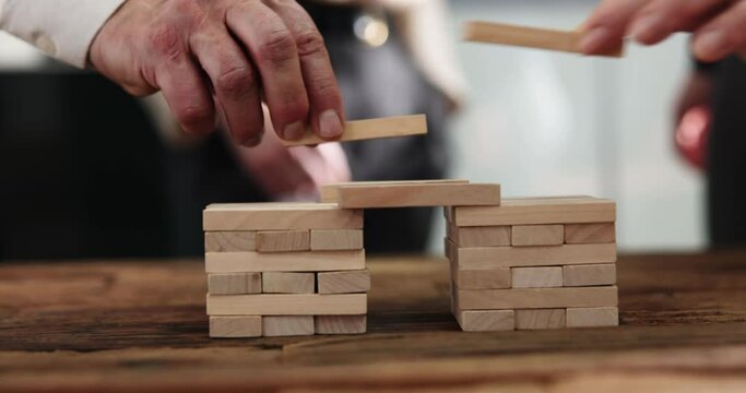 Bridge Building Using Wooden Blocks