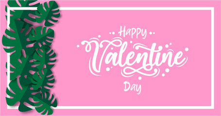 Happy Valentine's day design art background