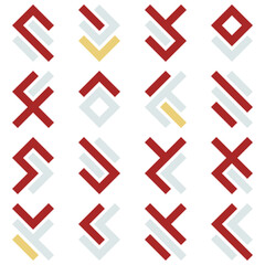 Asemic Glyph writing hieroglyph imitation abstract illustration