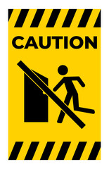 No Exit Sign On White Background