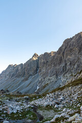 Higher part of Velka Studena dolina valley bellow Prielom mountain pass in High Tatras mountsins in Slovakia