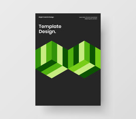 Minimalistic geometric pattern banner template. Bright company identity A4 vector design concept.