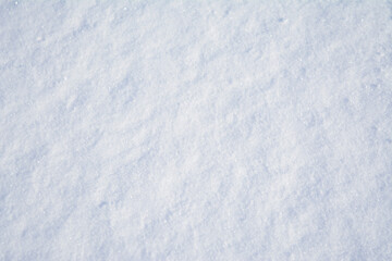 Fototapeta na wymiar Background and texture of white snow. Sparkling snow