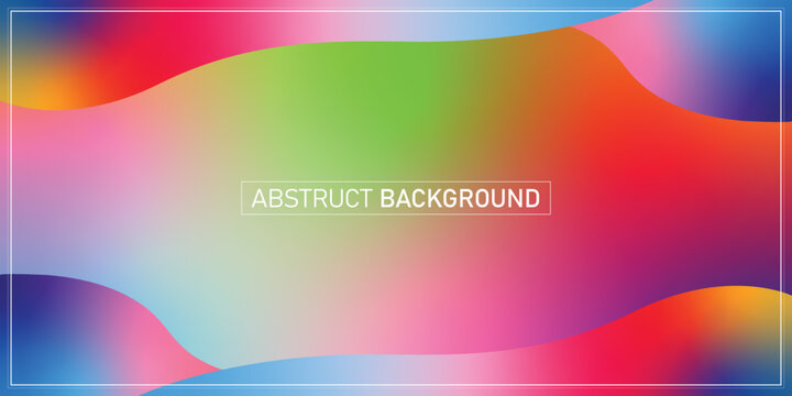 Blurred bright colors mesh background. Colorful rainbow gradient. Smooth blend banner template