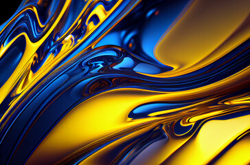 The colors are blue and yellow. Generative AI,