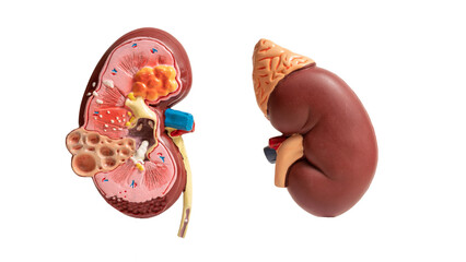 mockup kidney isolated on a white background
