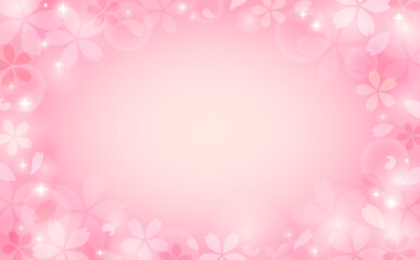 Obraz na płótnie Canvas 幻想的な桜のキラキラ背景