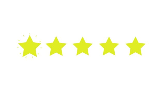 Feedback about customer service, quality rating or product review, from 1 to 5 stars