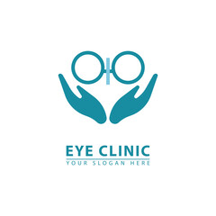 eye clinic logo icon vector.