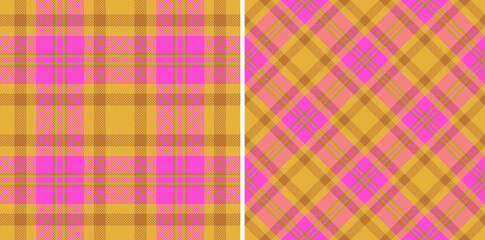 Fabric plaid vector. Seamless textile check. Background tartan texture pattern.