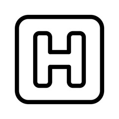 Hospital Icon Vector Symbol Design Illustration