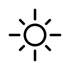 Brightness Icon Vector Symbol Design Illustration