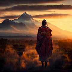 Africa, Kenya, African Sunset