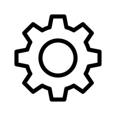 Gear Icon Vector Symbol Design Illustration
