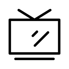 Television Icon Vector Symbol Design Illustration