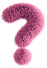 Pink 3D Fluffy Symbol Question