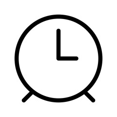 Clock Icon Vector Symbol Design Illustration