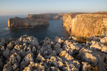 Cliffs at St Vincents Cape; Algarve, Portugal