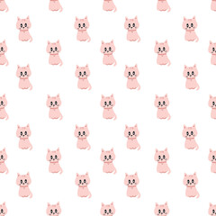 seamless pattern with cats