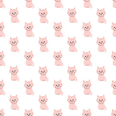 seamless pattern with cats