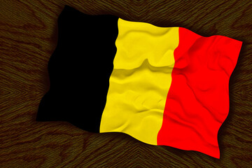 National Flag of Belgium. Background  with flag  of Belgium.