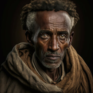 Ethiopian Man Portrait-Working Man Portrait