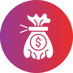 Money Bag Icon Style