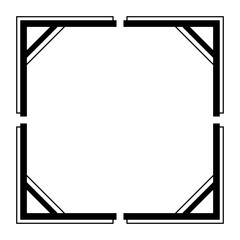 bold square frame
