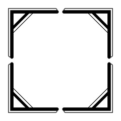 bold square frame
